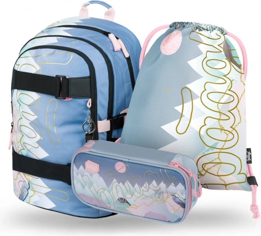 Ensemble de fournitures scolaires BAAGL Skate Moon