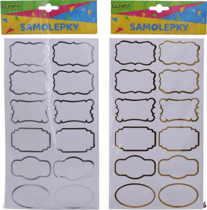 Stickers 14x25.5 cm for spice jars, name tags, frame