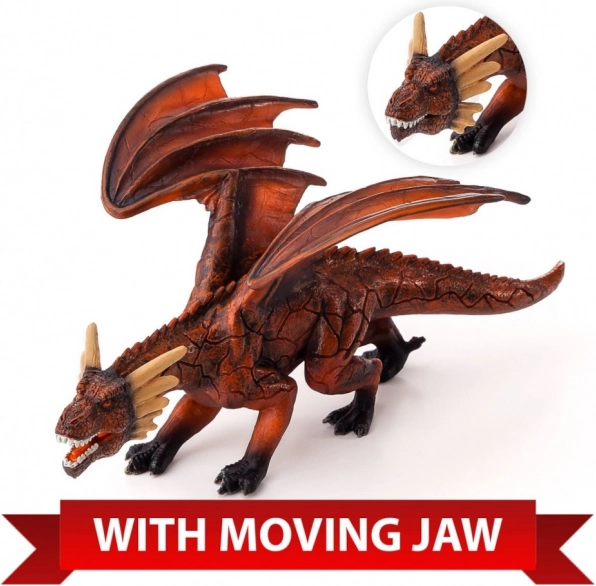 Mojo Fire Dragon with Movable Jaw – Deluxe Figure