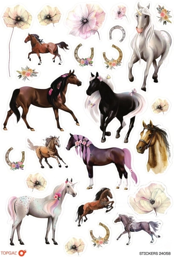 Topgal Horses Stickers