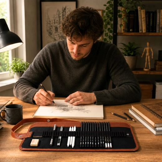 Set suitable for travel and school
