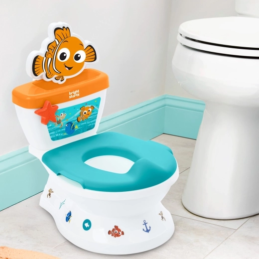 2-in-1: potty and training seat for adult toilet