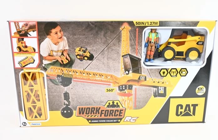 CAT RC Tower Crane 127 cm with Figure and Vehicle