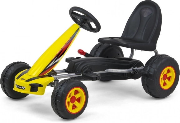 Kart à pédales Viper – jaune
