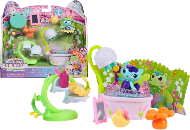 Spin Master Gabby’s Dollhouse – Fairyland: Mermaid Kitty Bathroom