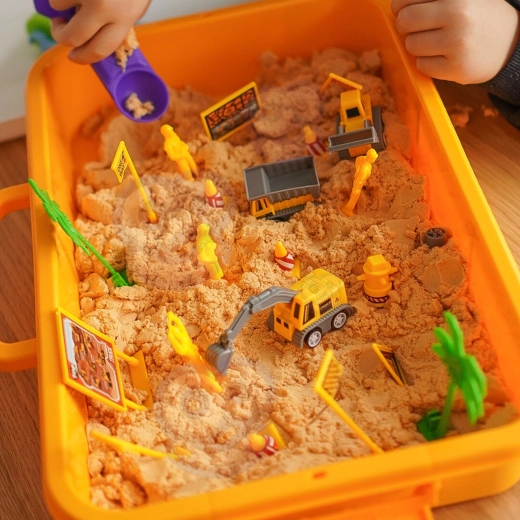 Vehicles, figures, and signs for realistic play