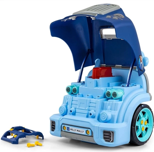 Tool set and removable wheels