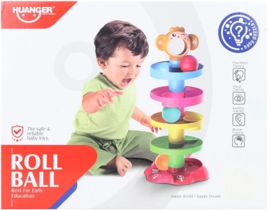 Circuit à billes avec petit singe HUANGER pour les tout-petits