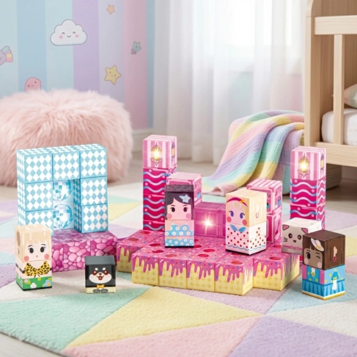 4 cubes lumineux pour un effet encore plus impressionnant