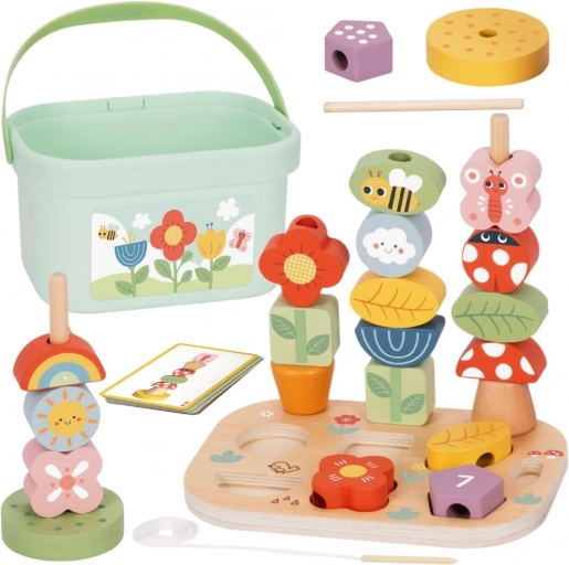 boîte éducative en bois 5-en-1 Magic Garden de Tooky Toy