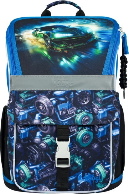 School Backpack Baagl Zippy Racing Car