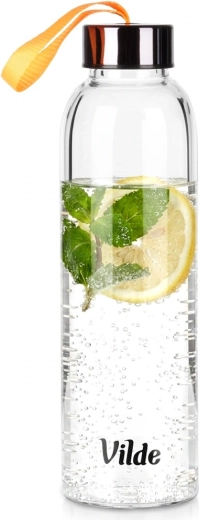 Vilde glazen waterfles 500 ml met draaglus