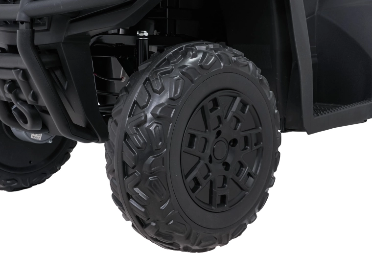 Soft EVA wheels and rear suspension