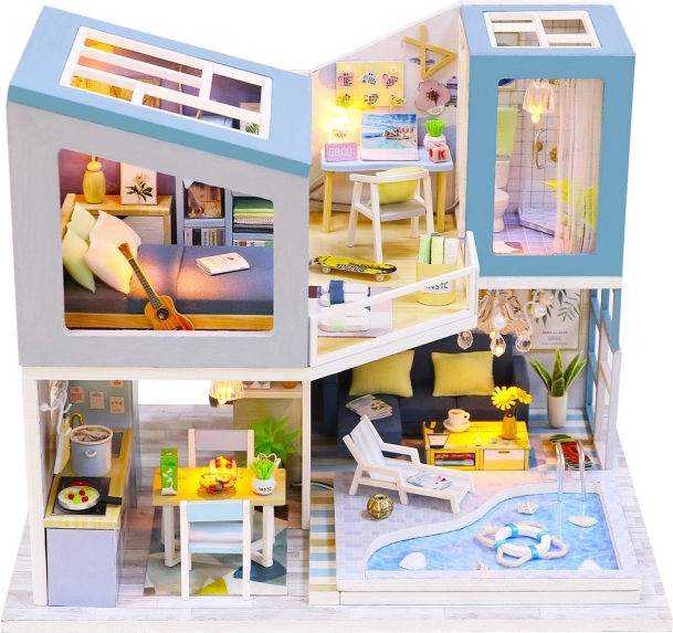 2Kids Toys miniature maison villa – Bleue