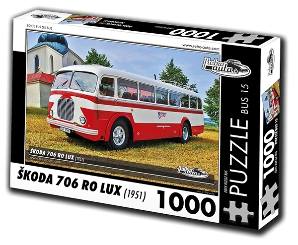 Puzzle Retro-Autos Škoda 706 RO Lux 1951 1000 Teile