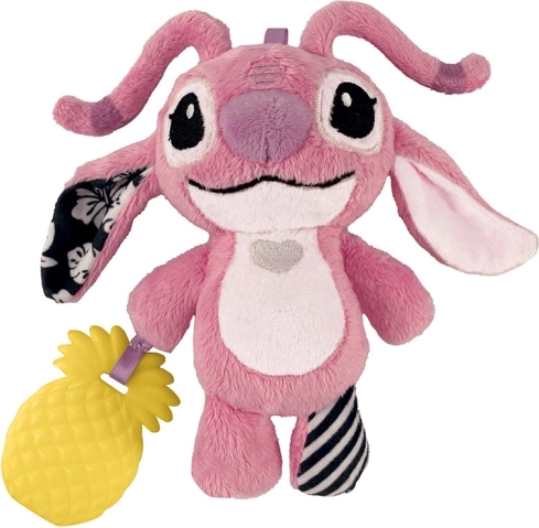 Plush Rattle with Clip Stitch Angel
