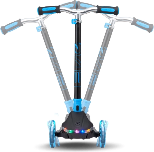 Stable three-wheel design with lean-to-steer