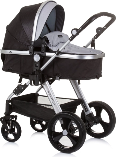 Poussette combinée 2-en-1 Havana – Obsidian silver