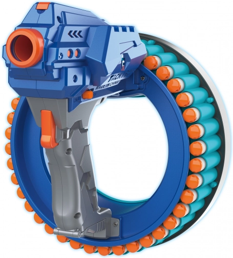 Foam dart gun with rotating magazine 21 cm