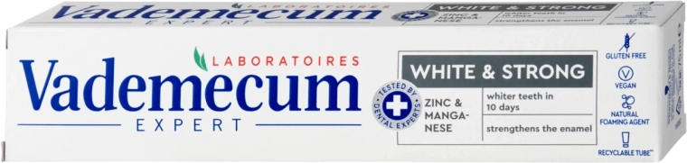 Vademecum Expert White & Strong whitening toothpaste 75 ml
