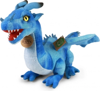 Blue plush dragon 40 cm ECO friendly