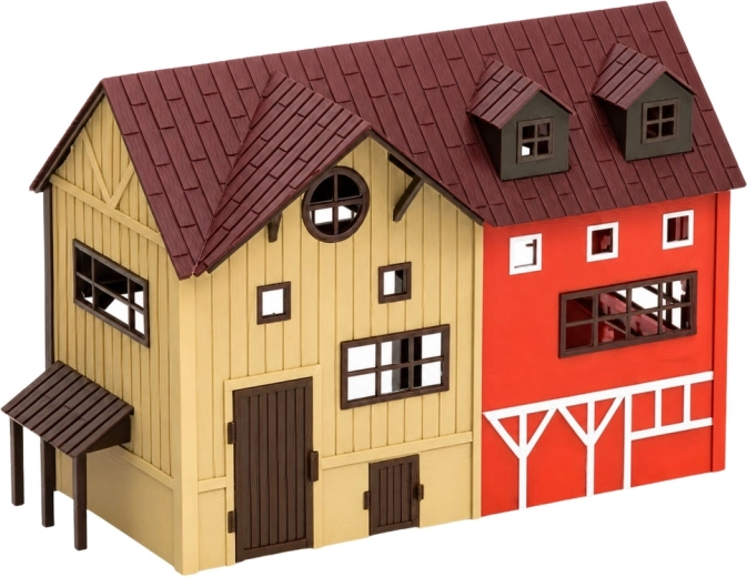 Large barn as the heart of the farm