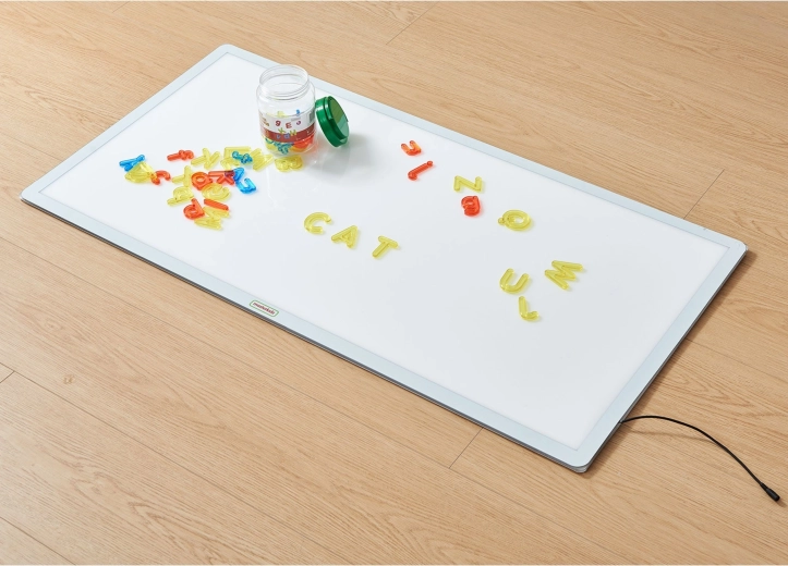 Vibrant colors on a light panel