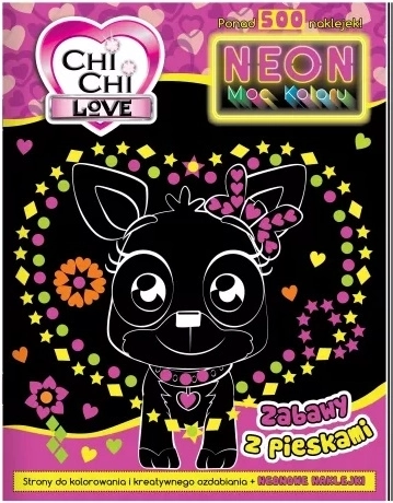 ChiChiLove neon coloring book with stickers