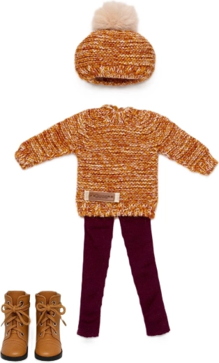 Warme gebreide stijl voor koude dagen