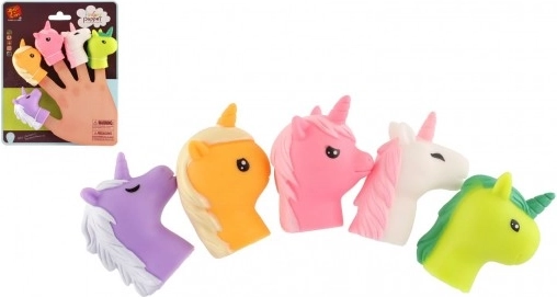 Ensemble de marionnettes à doigts Licornes 5 pièces