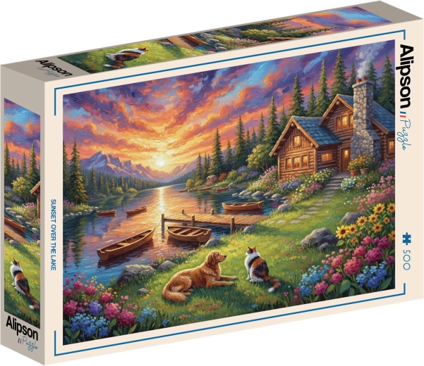 Alipson puzzle Sunset Over the Lake 500 pieces