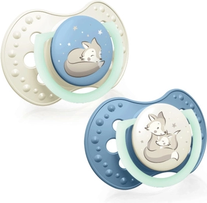 Silicone Dynamic Pacifier NIGHT&DAY 6–18m for Boys