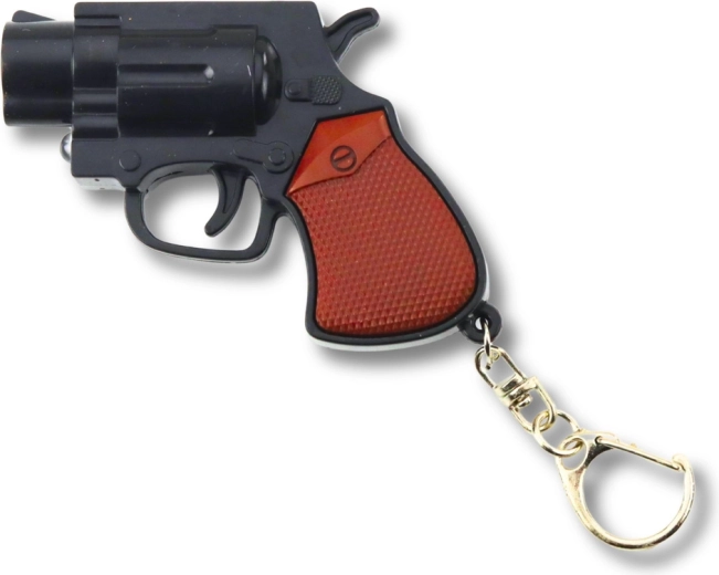 Striking LED light and laser at a single press