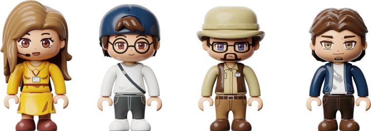 Minifiguren voor verhalen en spel