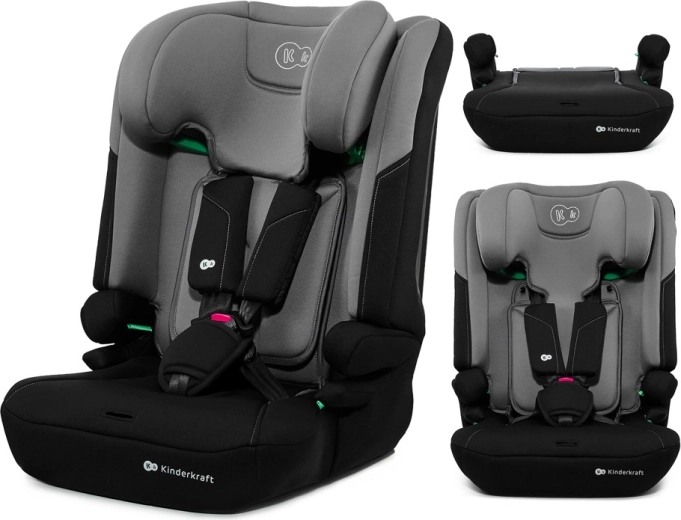 Kinderkraft I-Comfy i-Size car seat 76–150 cm dark grey