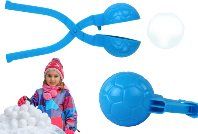 snowball maker with ball pattern, blue