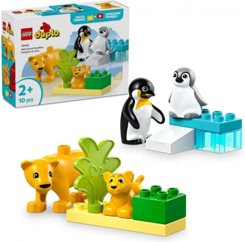 LEGO DUPLO wilde dierenfamilies: pinguïns en leeuwen