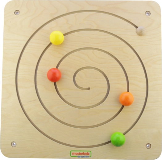Board with Sliding Spiral Maze Masterkidz Montessori