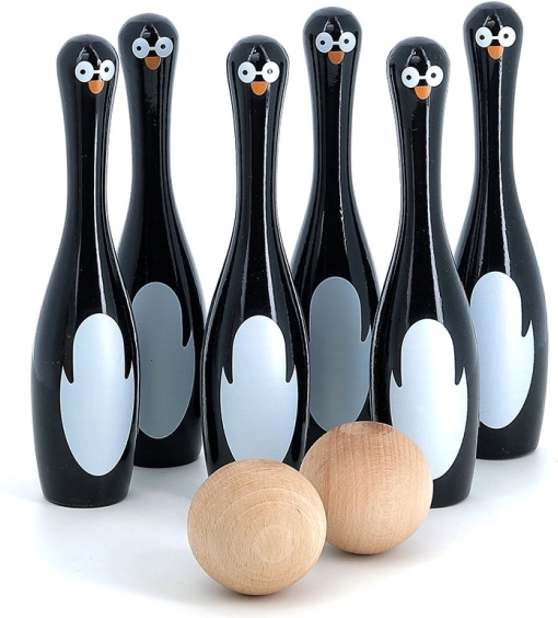 Quilles pour enfants avec pingouins