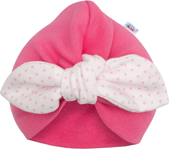 Girls’ turban beanie New Baby polka dots 18–24 months