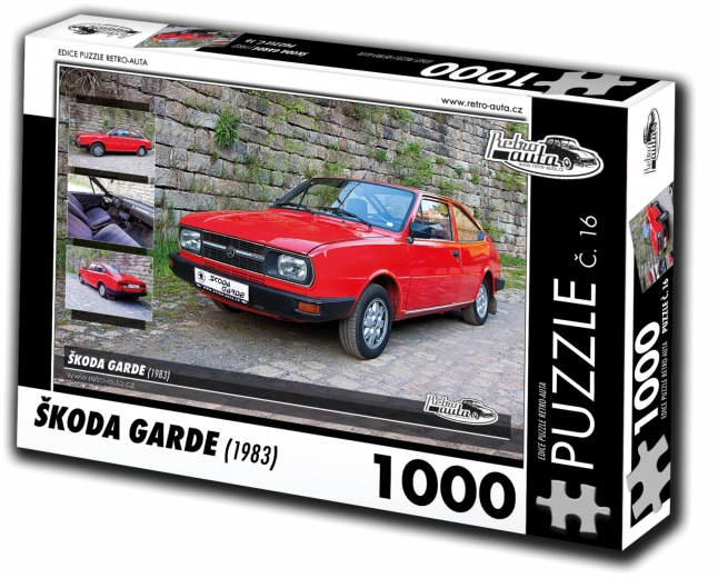 Puzzel RETRO-AUTA Škoda Garde 1983, 1000 stukjes