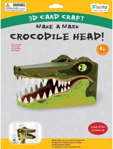 Creatieve set 3D masker Krokodil