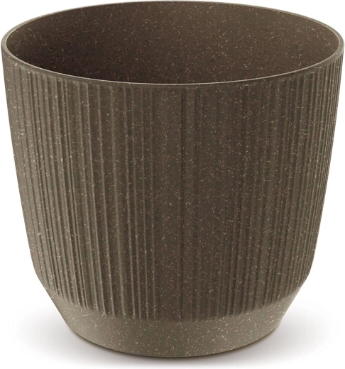 Bloempot Ryfo Eco Wood 16,8 cm – koffie