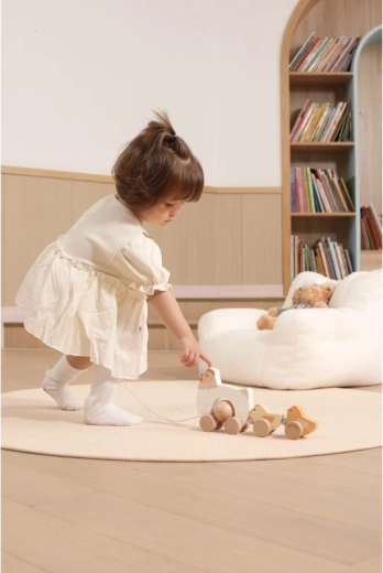 Removable egg for independent play