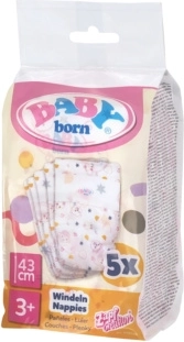 BABY born diapers for 43 cm dolls (5 pcs)
