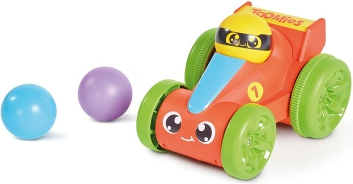 Toomies voiture de course à balles Pop & Go rouge