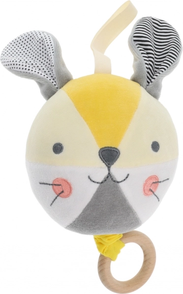 Balle mélodique lapin PETIT COLLAGE en coton biologique