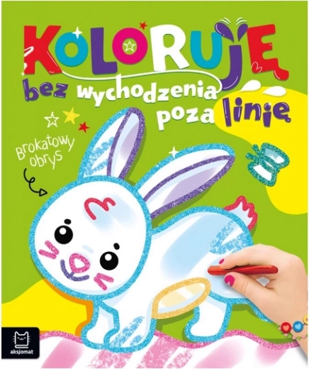 Coloring Book with Glitter Outlines – Bunny Theme
