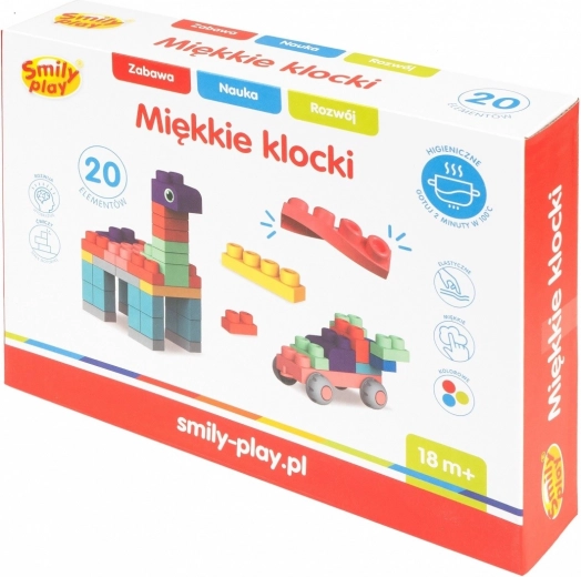 soft building blocks – set of 20 pieces