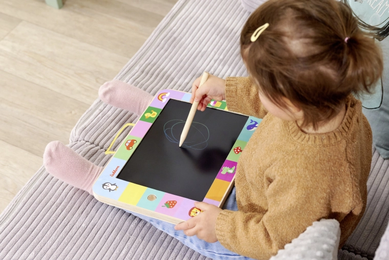 Houten frame en veilige afwerking